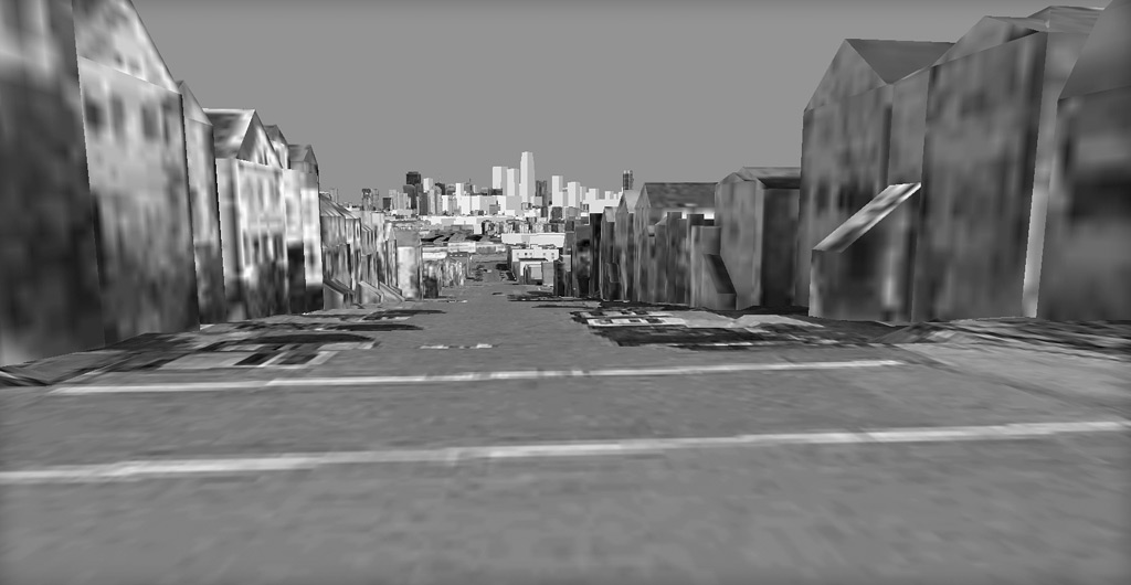 Simulation view from Potrero Hill. Click above to show the different height scenarios.
