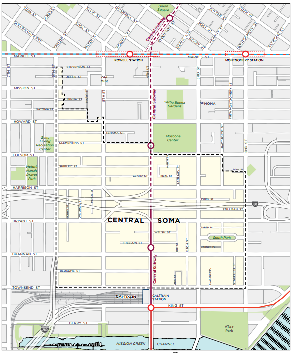 Central SOMA plan view
