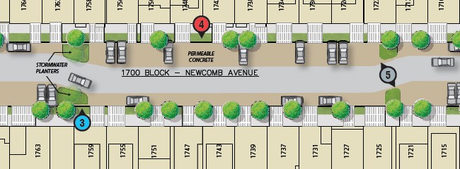 Newcomb Ave Area Map