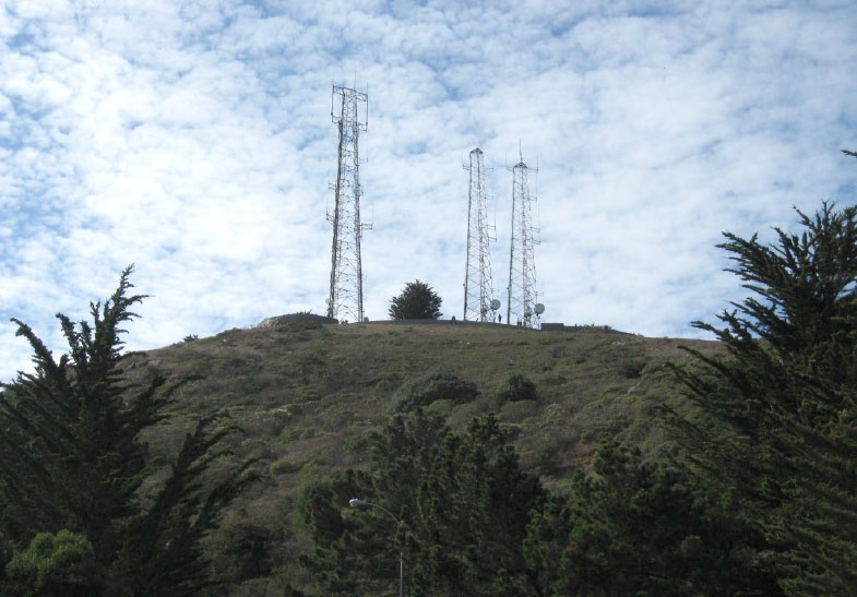 Simulated view of third transition tower in place during repair preparation phase.