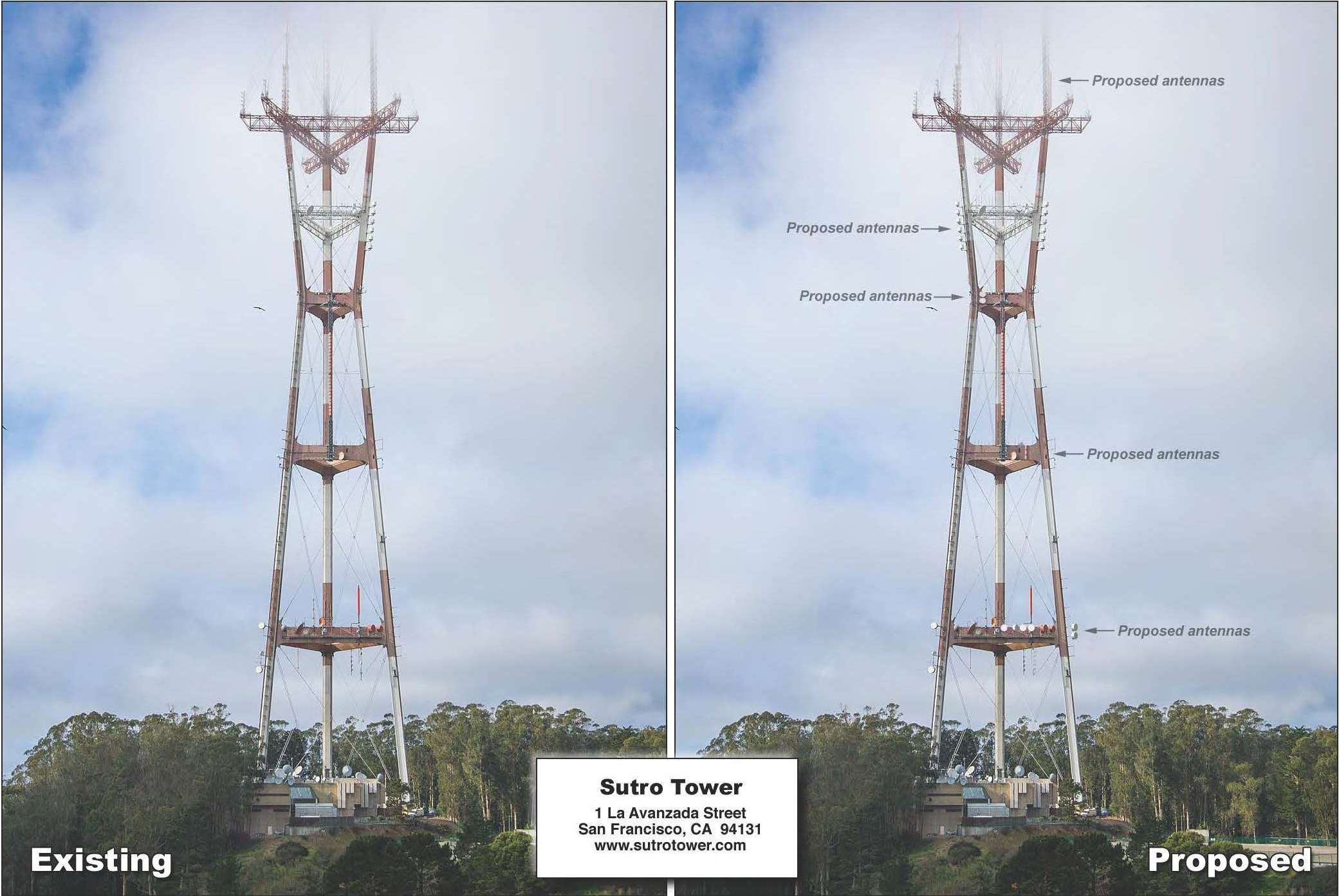 Proposed Photo Simulation of Sutro Tower Modification