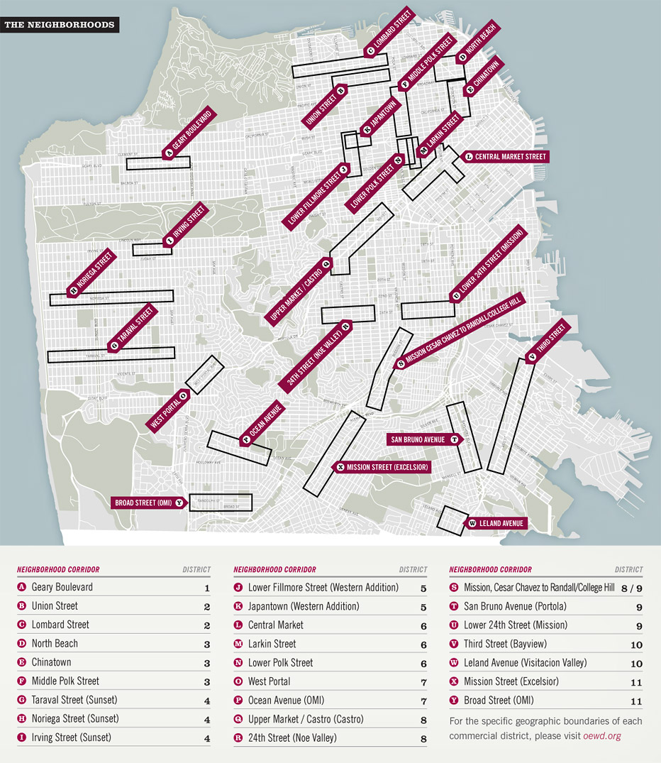 Invest in Neighborhoods Corridors Map