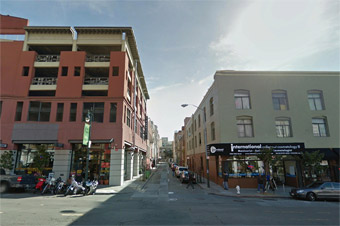 Before and after rendering of Fern and Polk Streets