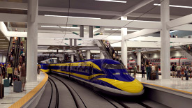 interior concept of high speed train station