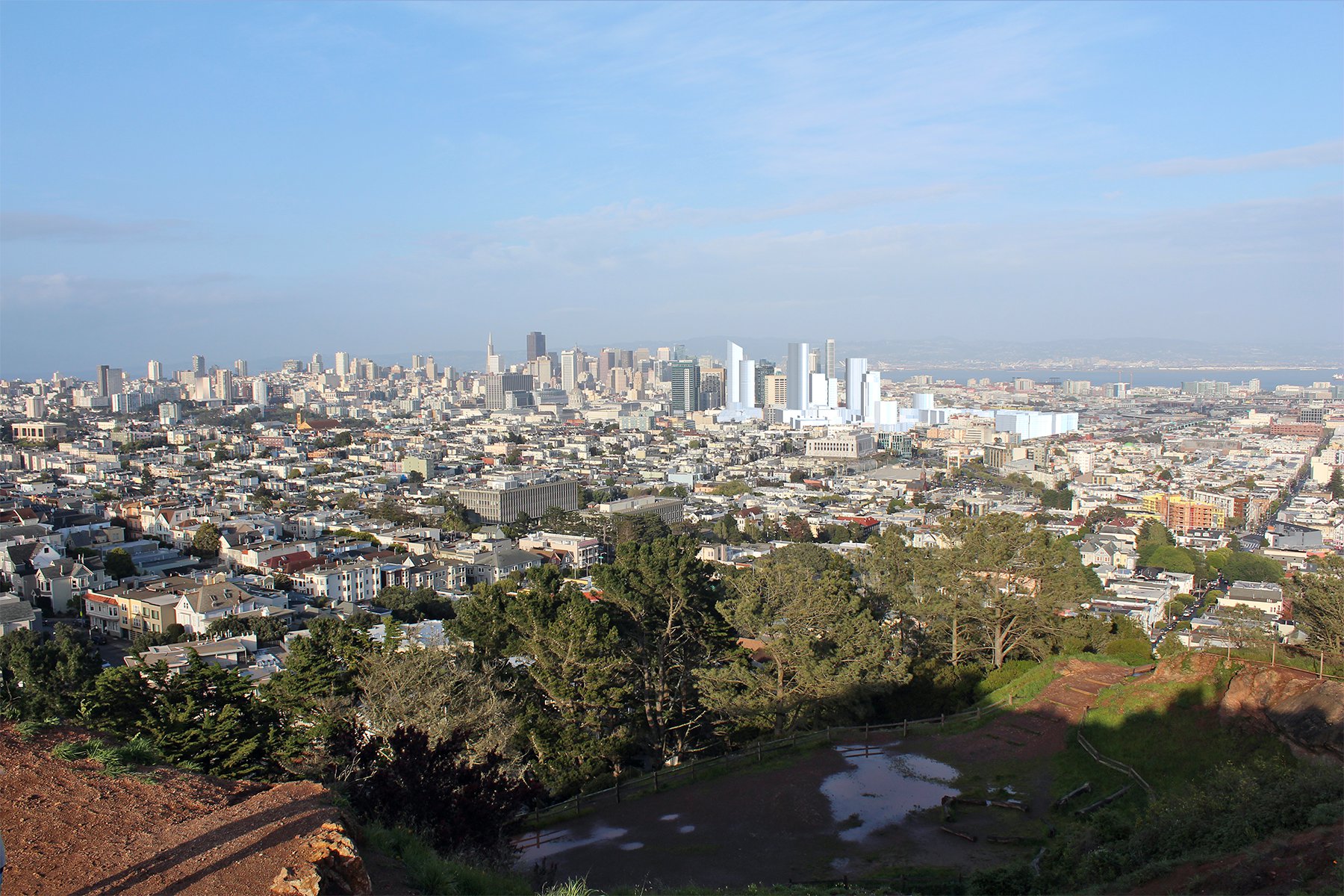View from Corona Heights: Proposed Height Limit